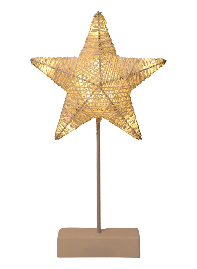 Trentor شمعة LED نجمية للاحتفالات تعمل بالبطارية 40X14 سم - Image 1